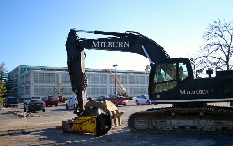 Milburn works on Oakmont demolishing project